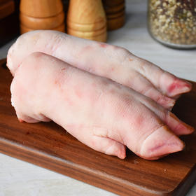 【周二发货】正大新鲜猪肉系列  精品猪蹄2斤（劈半 可备注剁块）