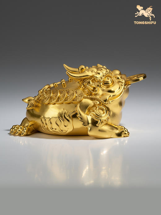 铜师傅 全铜摆件《勇猛金蟾》客厅桌面玄关办公桌家居装饰品 商品图4