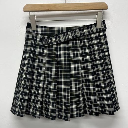 1CMZ黑绿格子纹百褶短裙21017（黑A）D 冬季 290164000028 商品图1