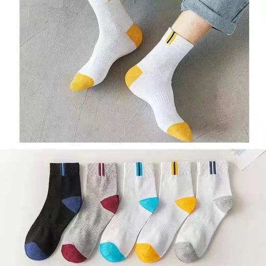 年终大促！19.9/5双【云感舒弹！潮流百搭】纯棉袜子男士中筒夏季简约防臭，运动男生塑形短袜春秋长袜潮，轻盈而透气 贴合脚型，弹力十足 防臭抗jun 商品图7