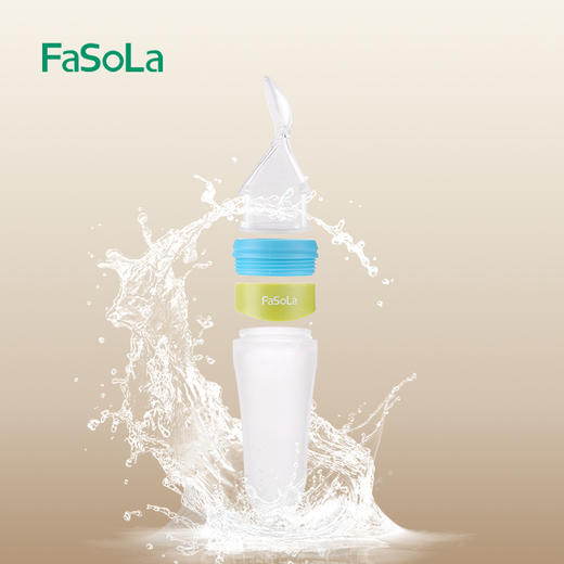 FaSoLa米糊奶瓶挤压式婴儿喂养勺硅胶辅食米粉软勺子喂食器蔬菜汁 商品图3