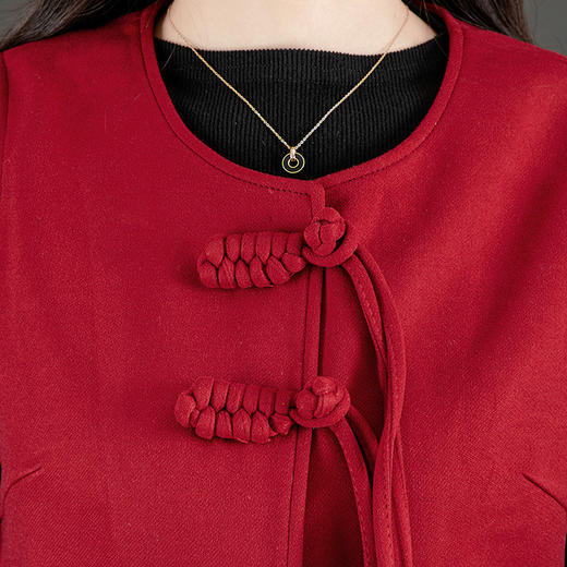 QYM M38Q36 -Y时尚气质拼结马甲套装连衣裙两件套 商品图3