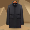 【85鸭绒】罗蒙秋冬中长款羽绒服外套男士休闲可拆卸帽子保暖羽绒服男外套 商品缩略图1