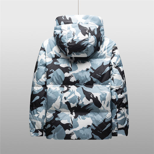 30W2305【白鹅绒】罗蒙秋冬男装羽绒服男士短款休闲连帽款保暖羽绒服外套男 商品图3