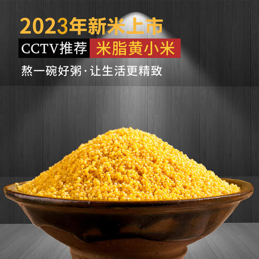 今年新米上市2023年 | 米脂黄小米三层米油月子米（五斤包邮）产地直供 商品图0