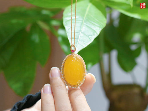 【星宇】蜜蜡吊坠，925银镶 商品图5