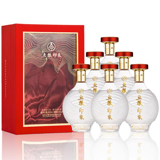 五粮液股份 五粮印象·水晶装 52度500ml*6瓶 浓香型固态法纯粮食白酒 商品图0