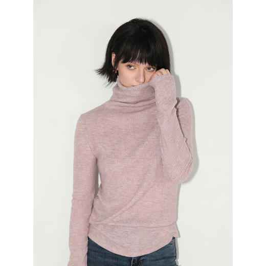 COCOBELLA[人手N件]舒适baby触感多色针织衫高领打底衫MZ197 商品图2