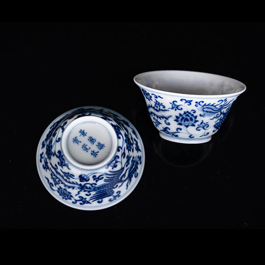 青花莲凤报喜5头茶具 商品图4