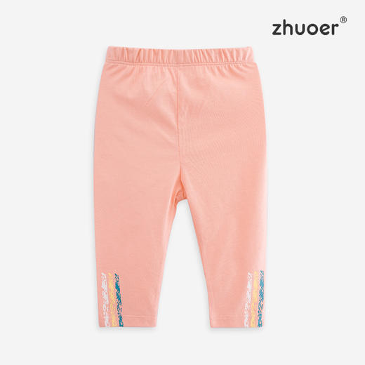 【春夏打底裤】卓儿女童针织打底裤弹力修身长裤适合1.5岁-6岁 商品图3