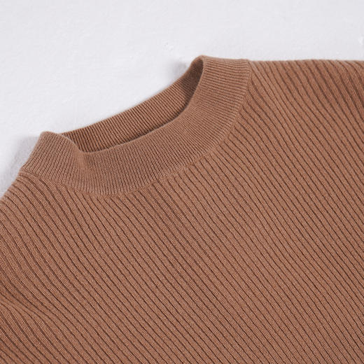 东黎 • 小山羊绒女士秋冬荷叶袖半高领套衫 3406 商品图4