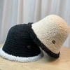 「六款配色！韩版毛线渔夫帽」女冬季新款针织拼色小香风保暖盆帽显脸小水桶帽潮配饰 商品缩略图2