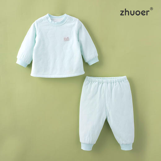 【秋冬保暖棉衣套装】卓儿宝宝薄棉保暖服纯棉家居服婴儿衣服 适合6个月-5岁 商品图2