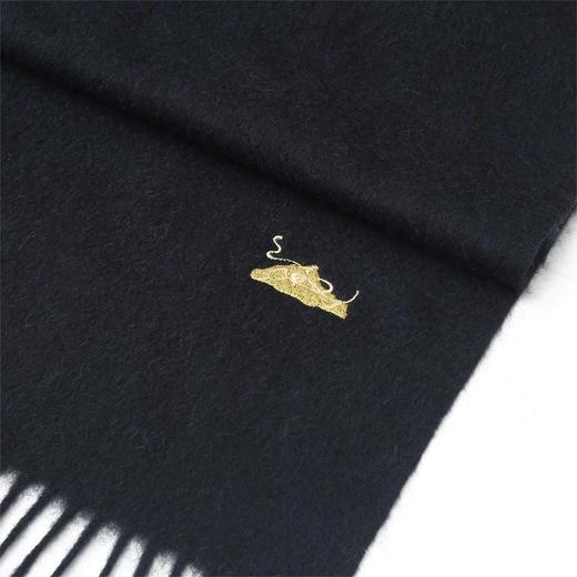 100%藏地牦牛绒围巾 藏蓝色 时尚保暖 简约透气百搭 男女通用 围巾披肩两用 商品图2