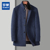 30W2330【100绵羊毛 水貂毛领】罗蒙秋冬男装毛呢大衣男士可脱卸毛领羊毛大衣男羊毛呢子外套 商品缩略图0