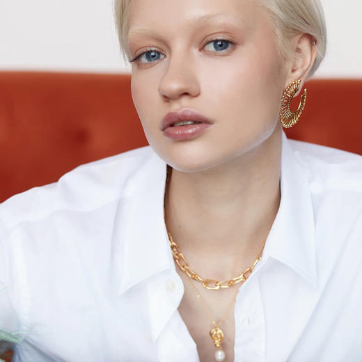 北京仓｜Ottoman Hands-Milena-米莱娜 21k镀金 耳环［英国设计师］ 商品图0