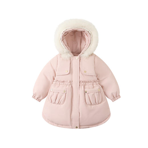 笛莎女童羽绒服2023冬季新款时尚加厚裙式宝宝羽绒服 商品图4