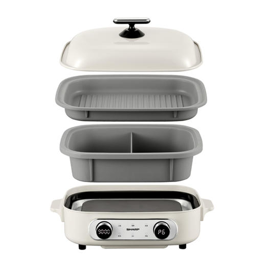 夏普 多功能锅 4.5L 白色 KX-AT45L-C 商品图1