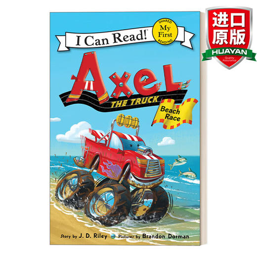 Collins柯林斯 Axel the Truck Beach Race 英文原版 小卡车Axel系列 My First I Can Read分级阅读 英文版 进口英语原版书籍 商品图0