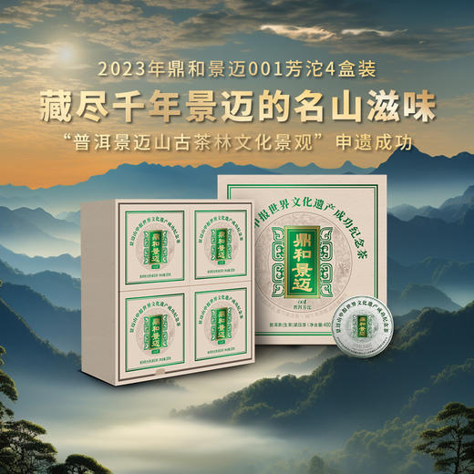 澜沧古茶2023年鼎和景迈景迈001普洱古树茶生普沱茶100g 商品图1