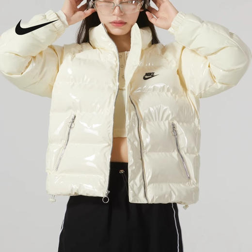 Nike/耐克棉服女秋冬季防风保暖运动面包服棉衣外套FQ3575-113 商品图0