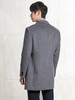callisto灰色羊毛混纺平驳领大衣 FQFEC015T 商品缩略图1