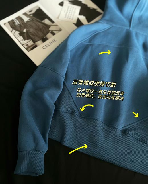 点此购买 LuLu女士全拉链scuba加绒连帽瑜伽休闲短款外套 LL 271904 商品图9