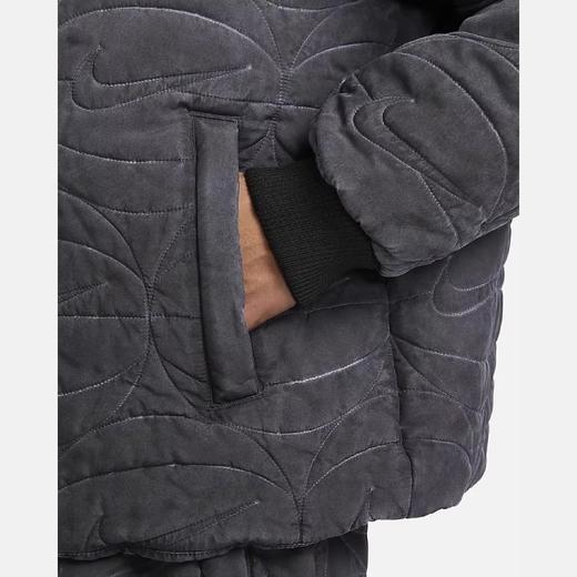 【库存有限 无货将做退款】Nike/耐克男子棉服冬新款梭织宽松保暖立领外套教练夹克FB7102-010 商品图3