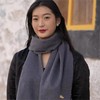 醍醐 100%牦牛绒围巾 桑烟灰 温暖透气 可作披肩围巾男女皆适宜 商品缩略图1