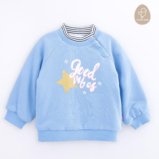 【秋冬卫衣】卓儿女童针织休闲卫衣连帽加里卫衣适合1.5岁-6岁 商品图0