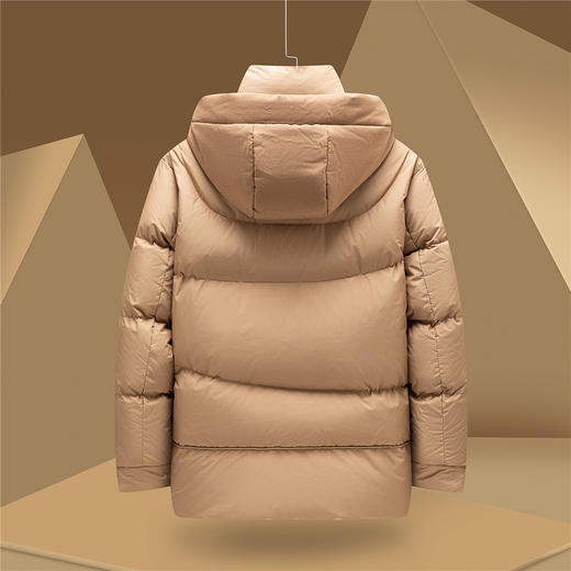 【面包服】罗蒙秋冬连帽羽绒服男短款男士羽绒服外套男工装夹克男羽绒服 商品图3