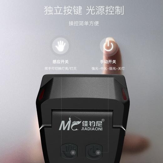 【积分】佳钓尼感应头灯钓鱼专用可充电强光超亮LED夹帽灯夜钓户外 商品图1