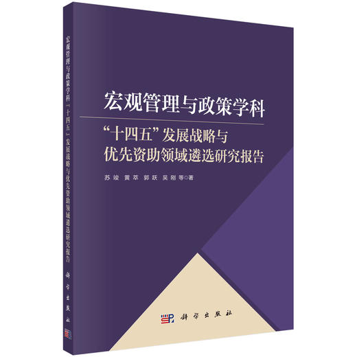 宏观管理与政策学科“十四五”发展战略与优先资助领域遴选研究报告 商品图0