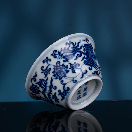 青花莲凤报喜5头茶具 商品图3