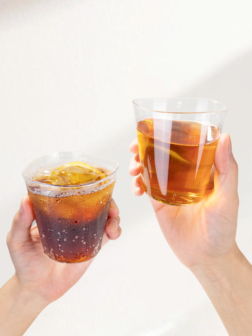 喇叭花200-360ml一次性杯子航空杯加厚硬塑杯透明硬水杯定制400只太空杯 商品图3