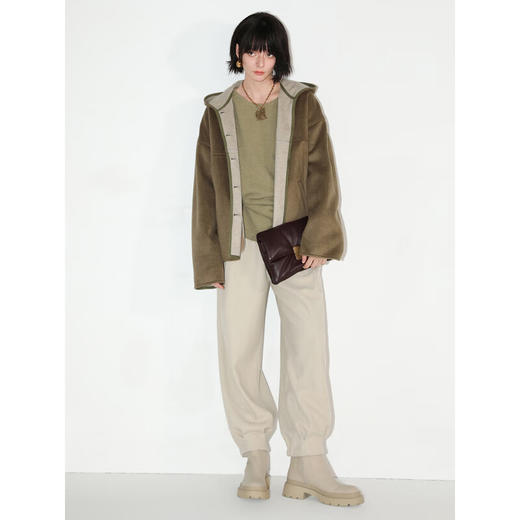 COCOBELLA设计师捏褶加厚灯笼裤女宽松大码休闲束口靴裤PA561 商品图2