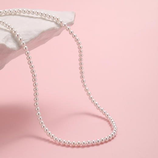 沐银时代 时尚叠戴珍珠项链  ME017+ME019 商品图7