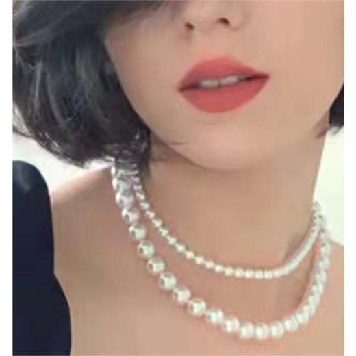 沐银时代 时尚叠戴珍珠项链  ME017+ME019 商品图0