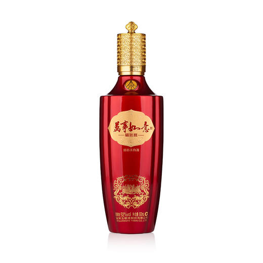 2026闪电特推→五粮液股份万事如意福如意 52度500ml*4瓶礼盒装 浓香型固态法纯粮食白酒 商品图4