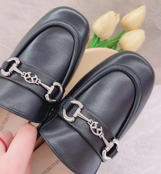 西村名物2023春季新款简约百搭圆头厚底增高深口舒适休闲鞋单鞋12951 商品图4