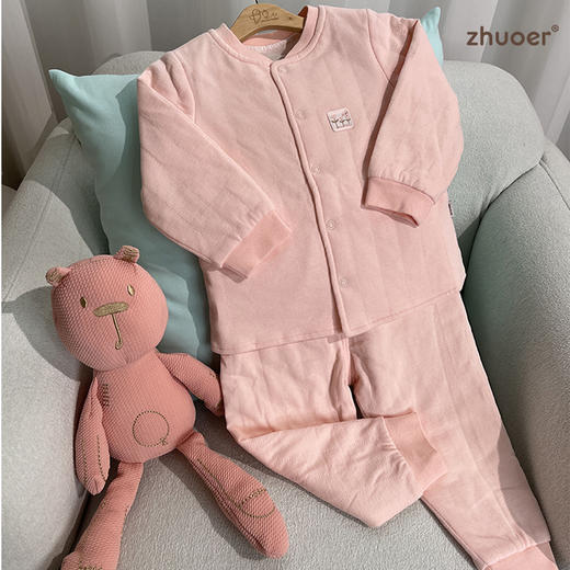 【秋冬保暖棉衣套装】卓儿宝宝薄棉保暖服纯棉家居服婴儿衣服适合3个月-5岁 商品图3
