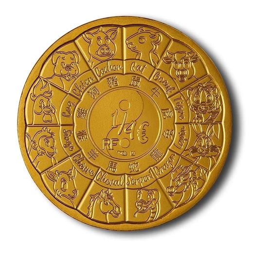 【预定】2024龙年纪念币 法国生肖系列（拍5枚包邮） 商品图1