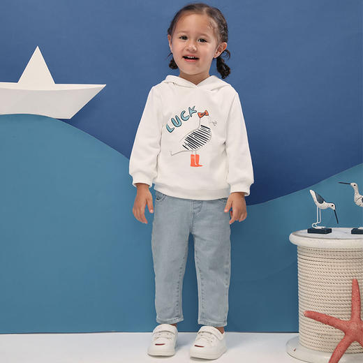 【秋冬卫衣】卓儿女童针织休闲卫衣连帽加里卫衣适合1.5岁-6岁 商品图4