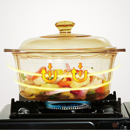 康宁餐具晶钻玻璃锅辅食锅炒锅汤锅泡面火锅煮锅家用4.1L晶钻单锅 商品图4