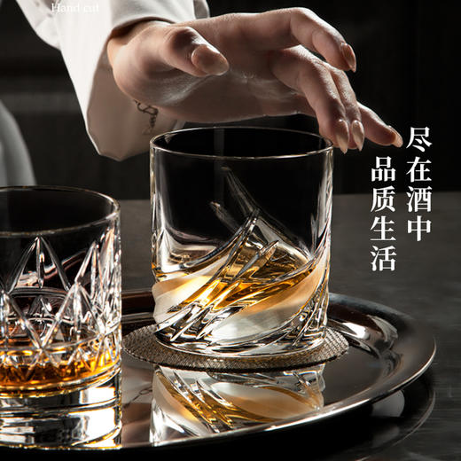 【特惠6折】达芬奇DAVINCI意大利进口水晶切托纳威士忌对杯礼盒装 商品图3