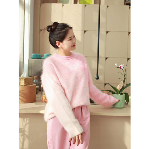 【线上专属】毛衣（23815014-渐变粉） 商品图3