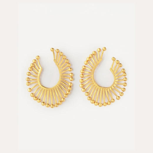 北京仓｜Ottoman Hands-Milena-米莱娜 21k镀金 耳环［英国设计师］ 商品图1