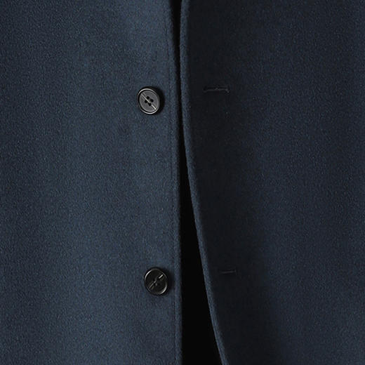 【100绵羊毛】罗蒙秋冬男装毛呢大衣经典翻领款羊毛大衣男士长款羊毛呢子外套男 商品图7