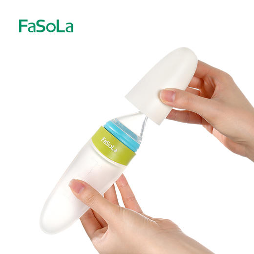 FaSoLa米糊奶瓶挤压式婴儿喂养勺硅胶辅食米粉软勺子喂食器蔬菜汁 商品图6