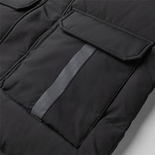 【白鹅绒 银貉子毛领】罗蒙秋冬中长款羽绒服男士休闲连帽款可拆卸毛领羽绒服外套 商品图12